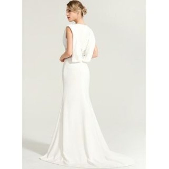 Trumpet/Mermaid V-neck Evening Dress BLACK - Picture 3 of 11